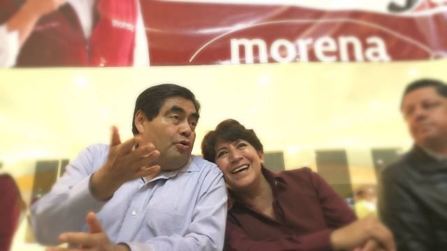 Miguel Barbosa y Delfina Gómez