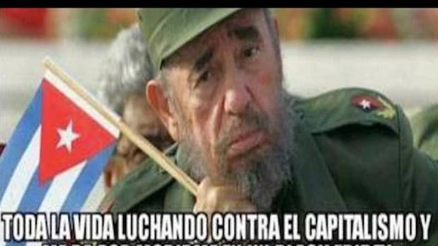 Fidel. Adiós con memes.