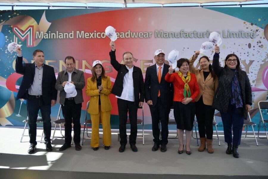Alfonso Durazo fue parte de la inauguración de la planta Mainland Mexico Headwear Manufacturing Limited en Sonora