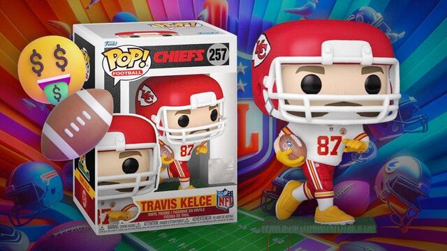 El Funko Pop! de Travis Kelce lleva una friendship bracelet de Taylor Swift