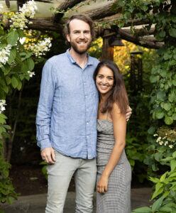 Nolan Williams con su esposa Kristin Raj.