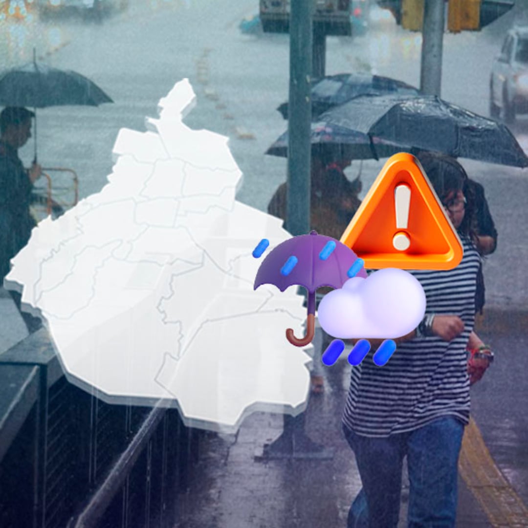 Lluvias en CDMX este domingo: activan Alerta Naranja en 4 alcaldías