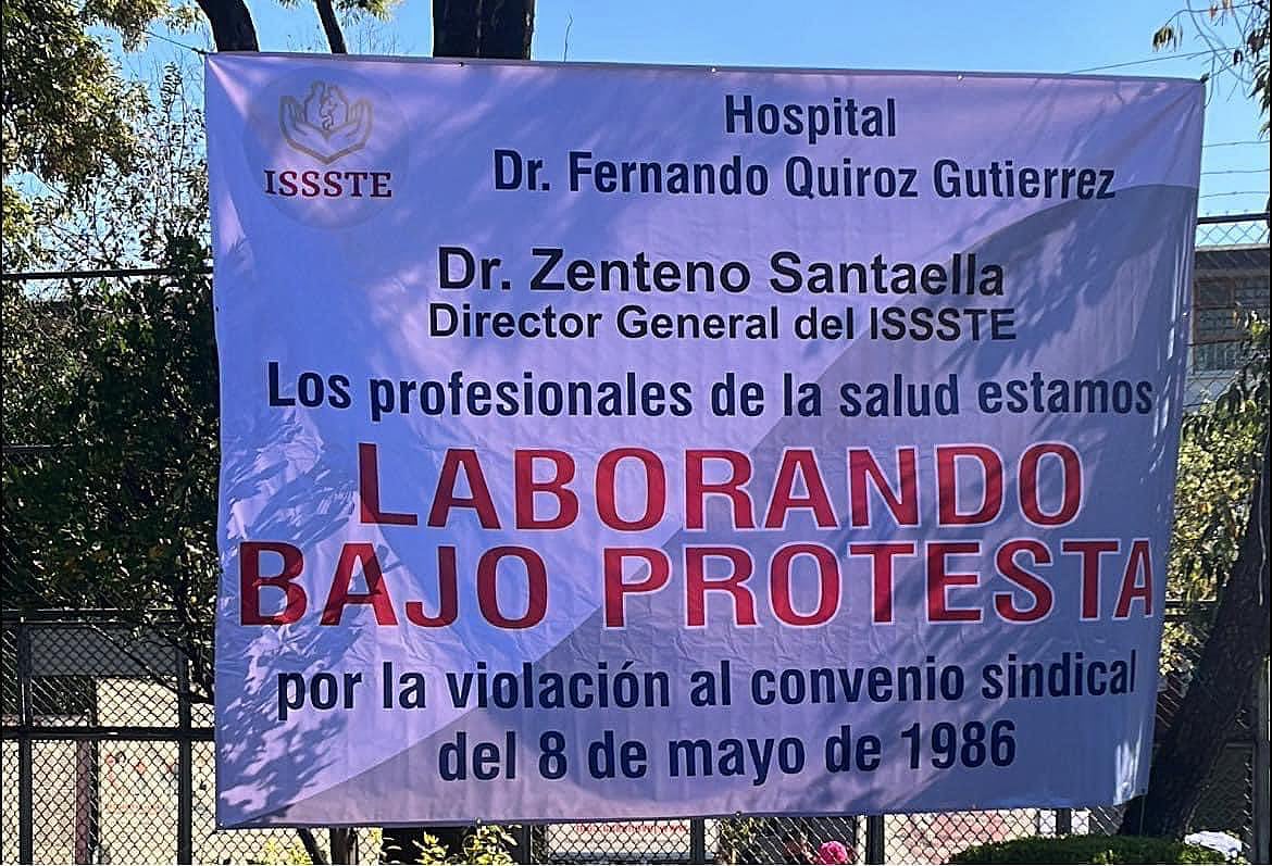 Protesta Hospital Dr. Fernando Quiroz Gutiérrez