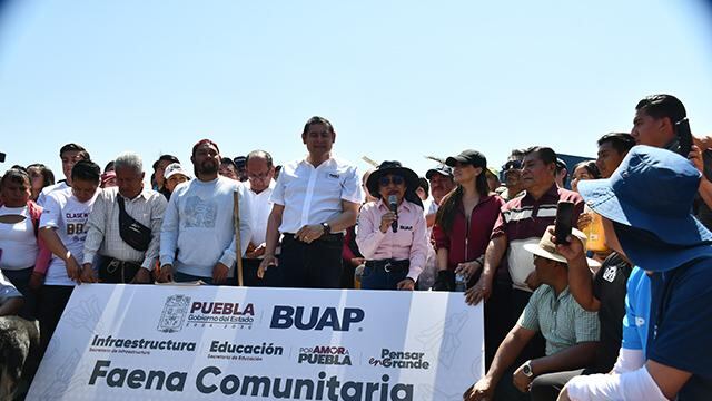 Alejandro Armenta y María Lilia Cedillo Ramírez, rectora de la BUAP, encabezan Jornada de limpieza en Ciudad Universitaria 2