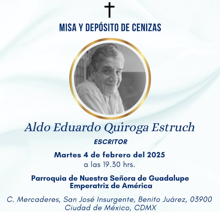 Misa en honor a Eduardo Quiroga