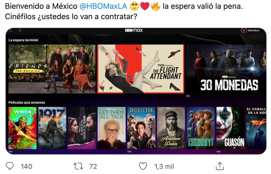 Reacción a la llegada de HBO Max