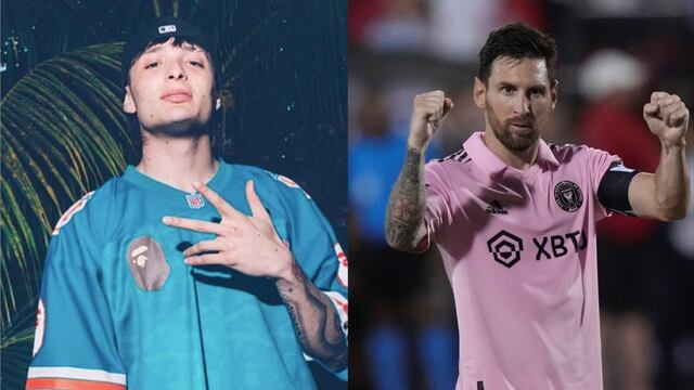 Peso Pluma y Lionel Messi