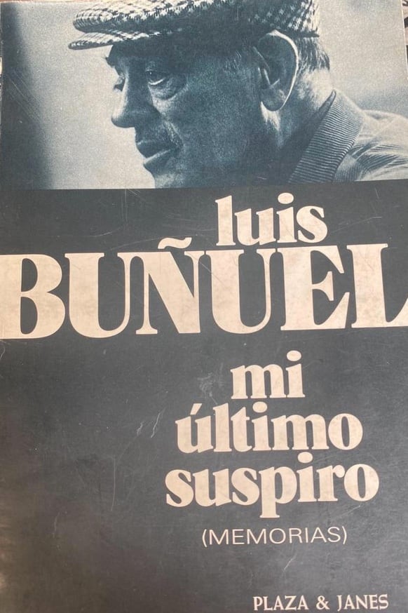 Portada del libro de memorias de Buñuel; 1982.