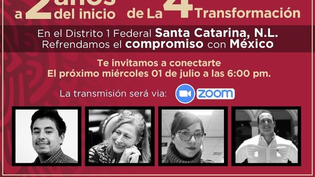 Banner fiesta de Morena en NL