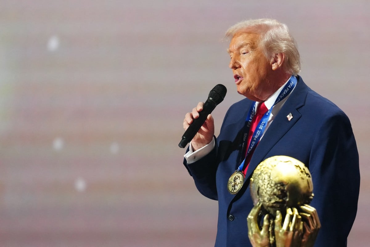 Así fue la entrega del Premio de la Paz de la FIFA a Donald Trump antes del sorteo mundialista