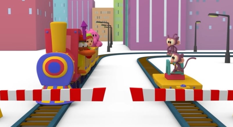 Las ruedas de Pocoyó, canción infantil