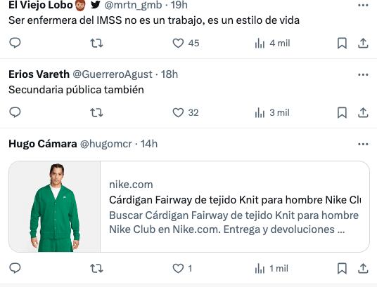 Memes del suéter estilo cárdigan de Nike x IMSS