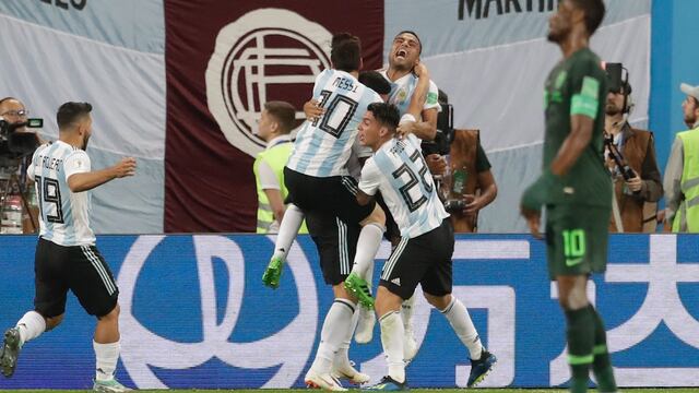 Argentina celebran el pase a la siguiente ronda