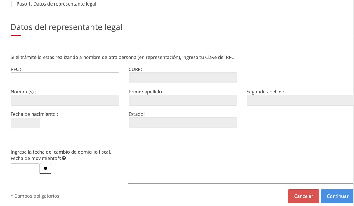 Actualización de datos en Constancia de Situación Fiscal