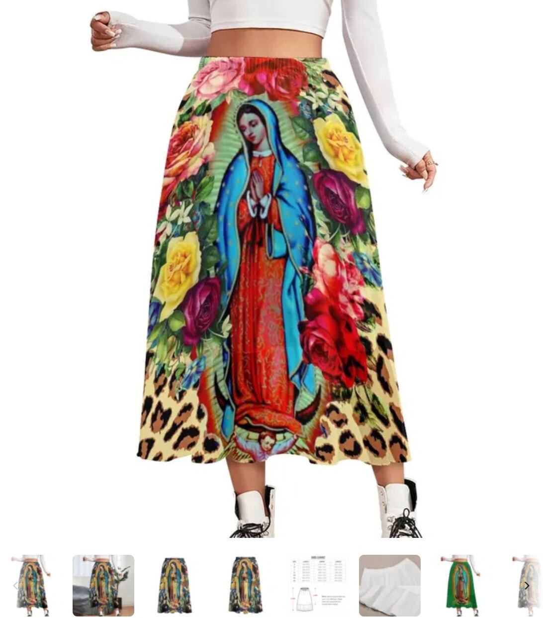 Virgen de Guadalupe en ropa