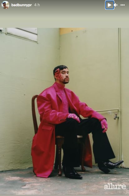 Bad Bunny posa para la revista Allure