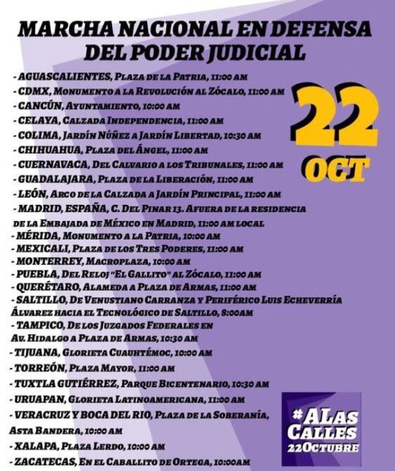 Sedes de marcha del Poder Judicial
