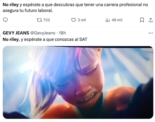 El ataque de ansiedad de RIley provoca los mejores memes