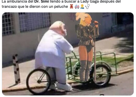 memes de Lady Gaga y el Dr. Simi