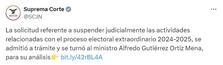SCJN turna solicitud del Comité de Evaluación