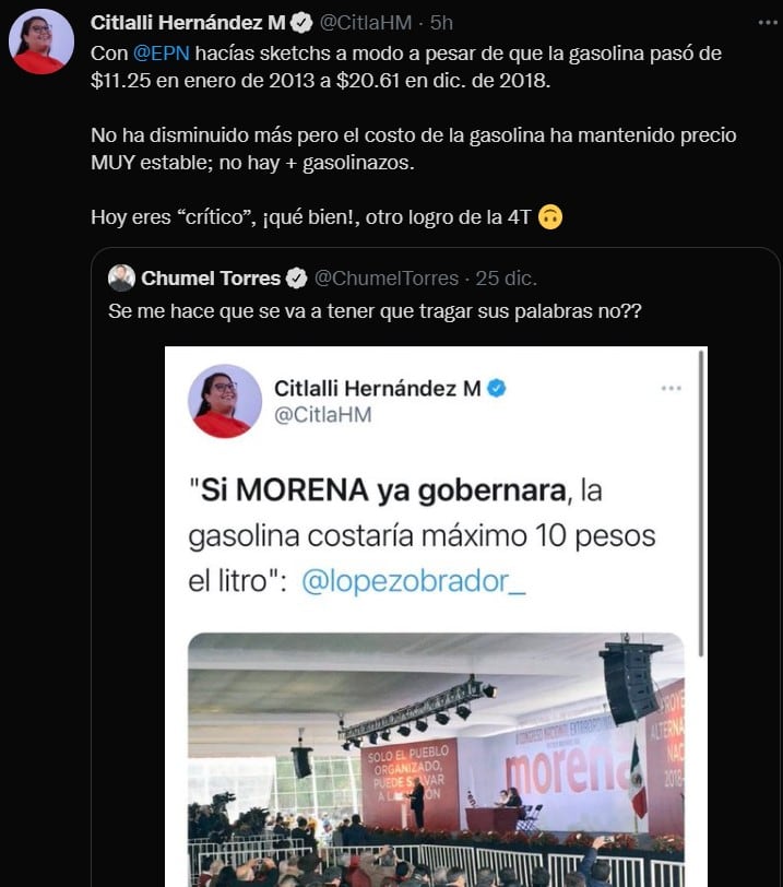 Respuesta de Citlalli Hernández