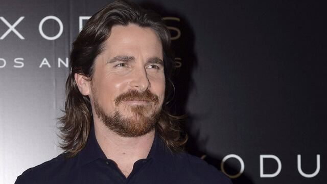 El actor Christian Bale tiene la barba roja pese a ser castaño