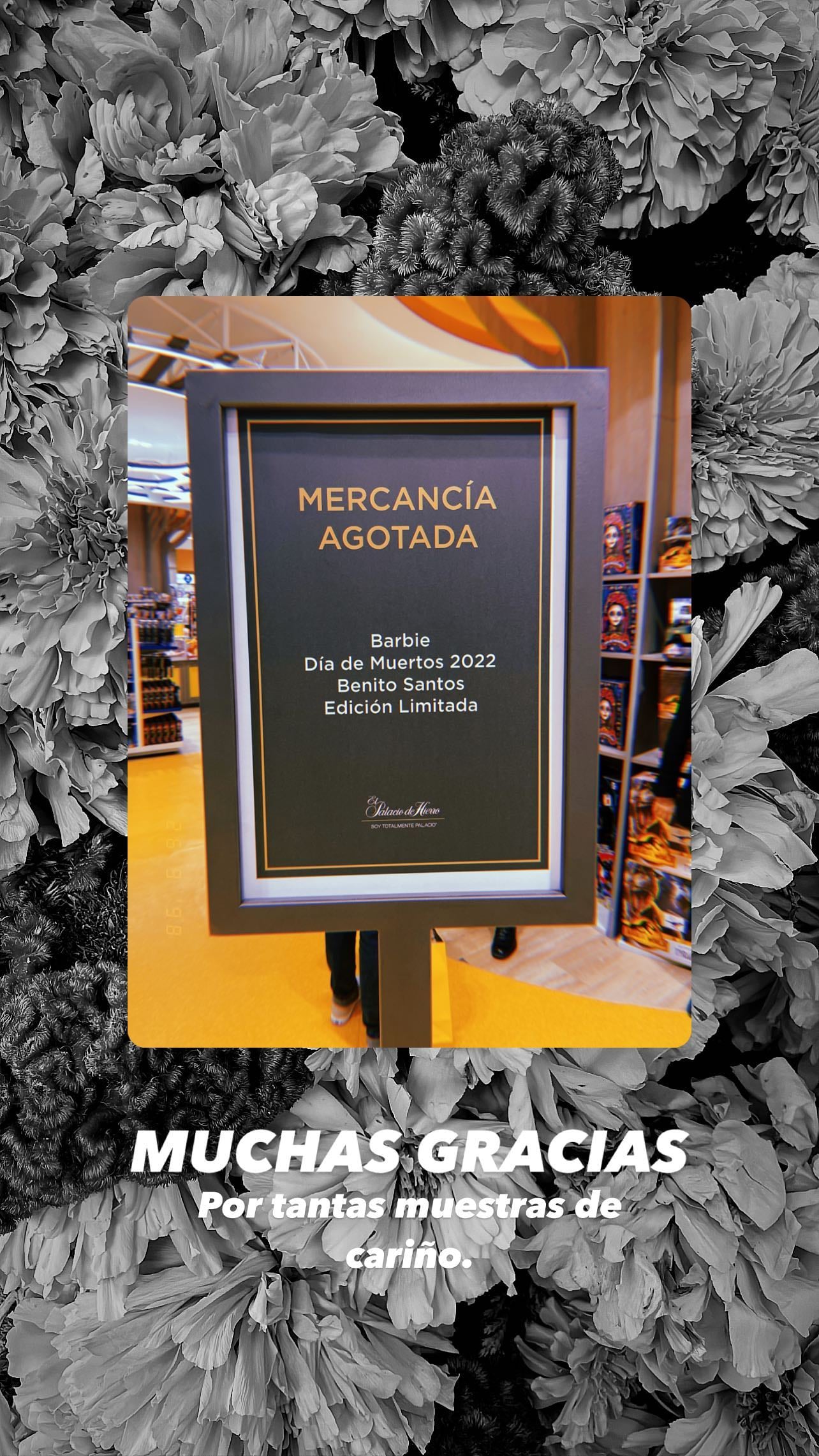 Palacio de Hierro confirma Barbie de Día de Muertos agotada