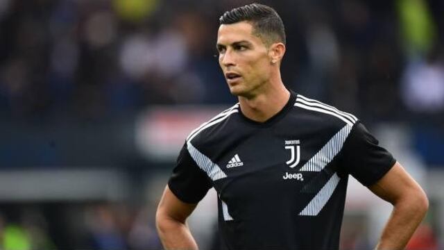Cristiano en un partido con la Juventus