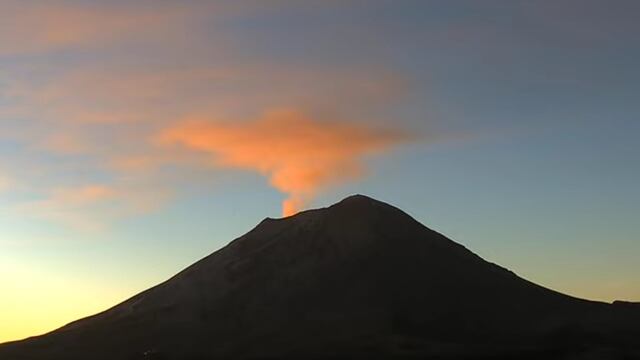 Volcán Popocatépetl el 2 de diciembre