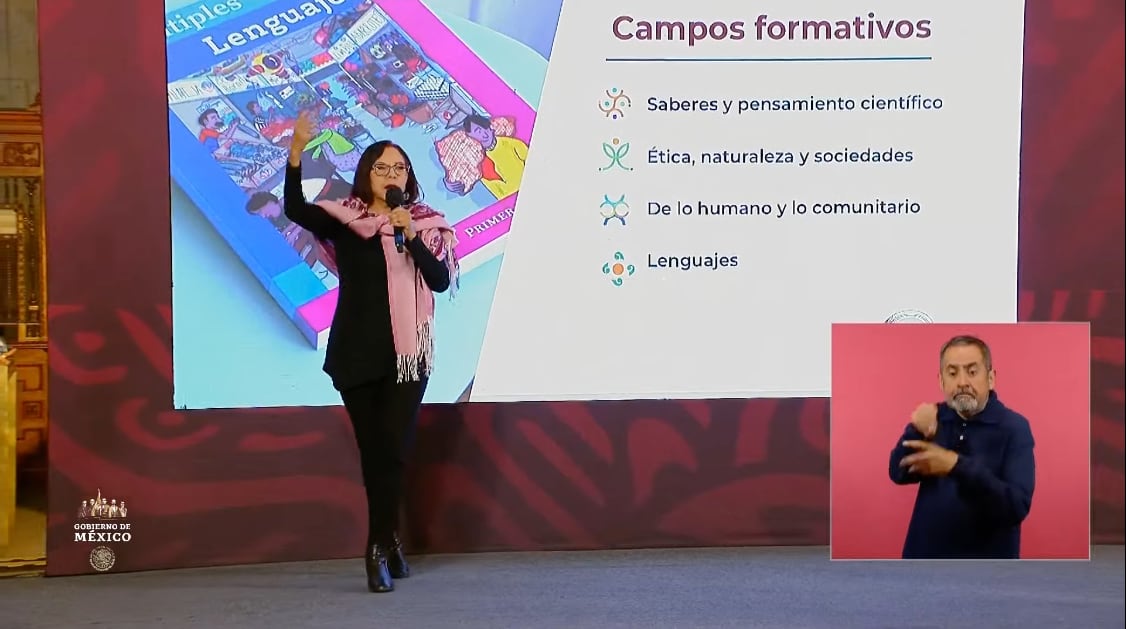 Libros de la SEP, en vivo: Conferencia vespertina de hoy 8 de agosto. Propuesta, campos formativos