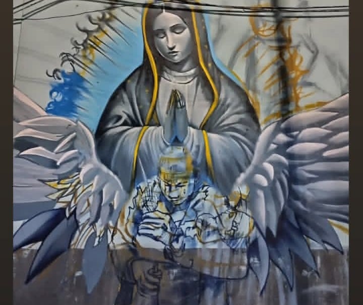 Mural en honor a Alicia Matías Teodoro en Puente de la Concordia
