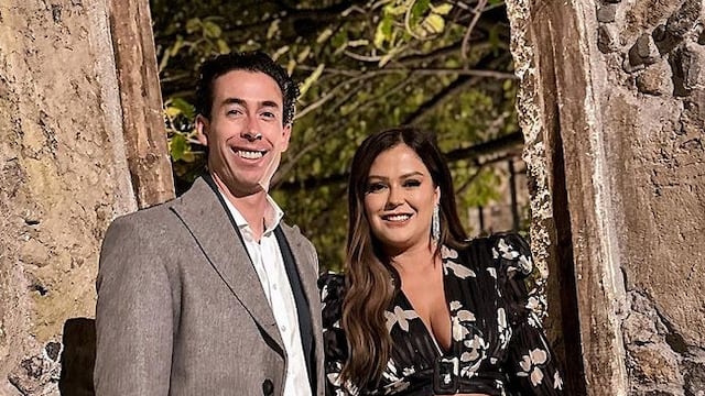 Mariana Echeverría y su esposo, Oscar Jiménez.
