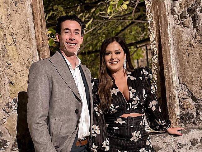 Mariana Echeverría y su esposo, Oscar Jiménez.
