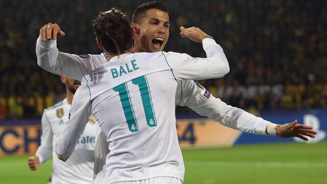 Ronaldo abraza a Bale.