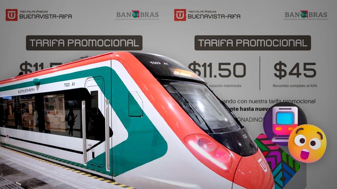 El Tren Felipe Ángeles mantiene la tarifa de 45 pesos por tiempo indefinido