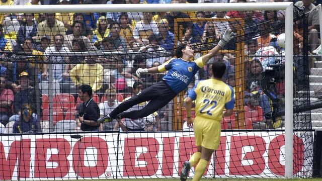 Adolfo Ríos mientras jugaba con América