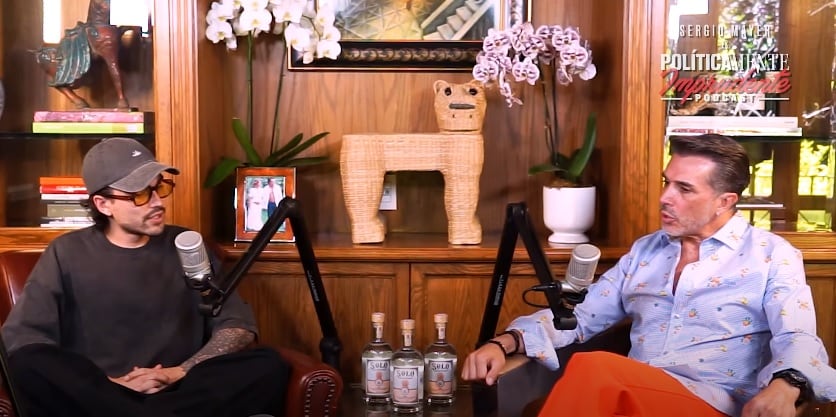 Sergio Mayer Mori habla con su papá Sergio Mayer de Natália Subtil.