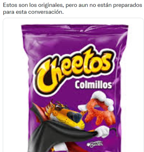 Discusión sobre cheetos normales.