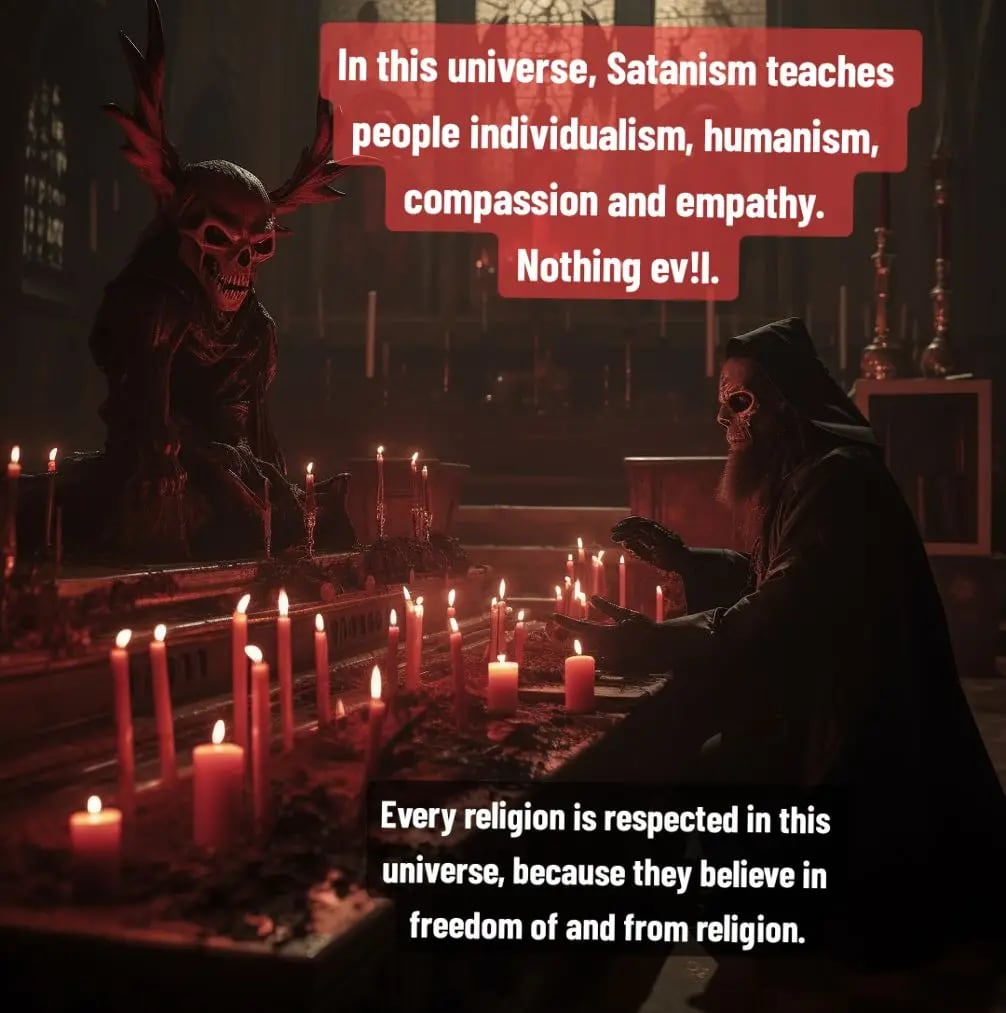 Inteligencia Artificial crea un tétrico mundo donde el satanismo es la religión principal