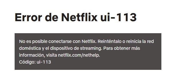 Netflix código ui-113