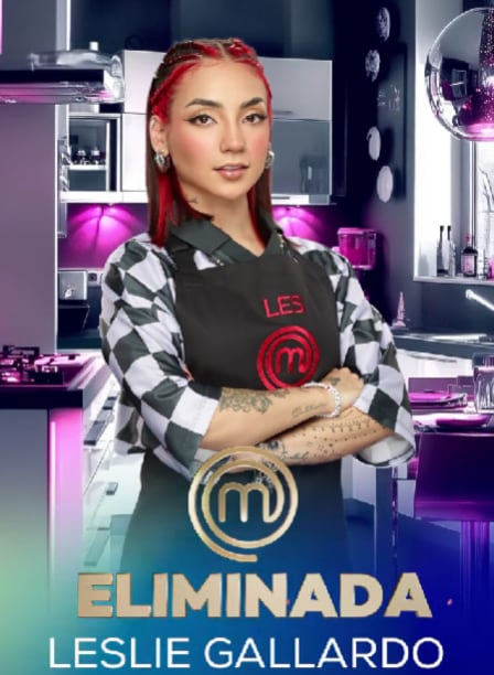 Leslie Gallardo fue la treceava eliminada de MasterChef Celebrity 2025