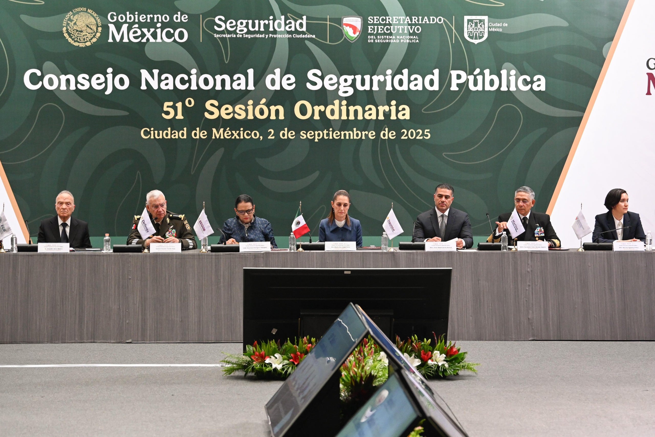 El gobernador del estado de Tabasco, Javier May Rodríguez, participó en la 51 sesión ordinaria del Consejo Nacional de Seguridad