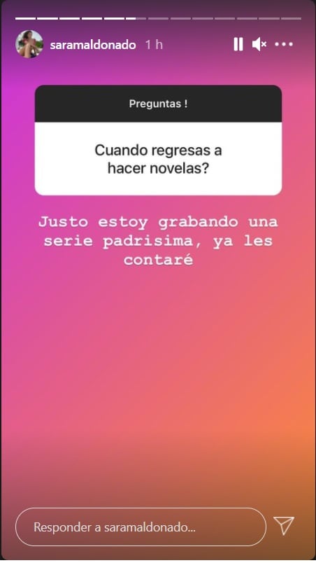 Sara Maldonado regresa a la TV