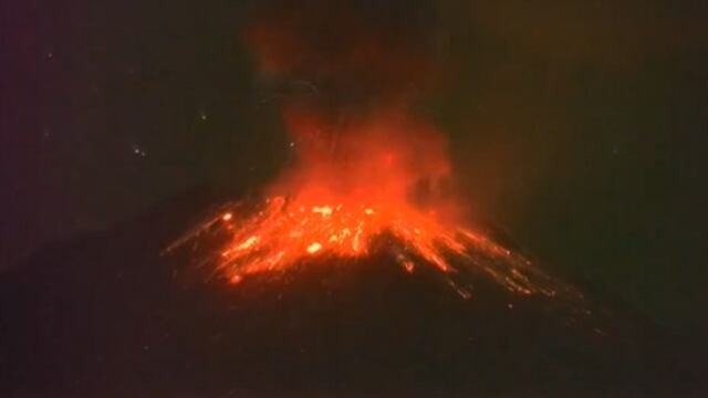 Así amanece el Volcán Popocatépetl hoy 26 de octubre.