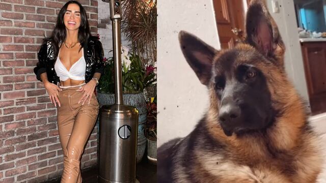 Bárbara de Regil y su perra Shelvy.