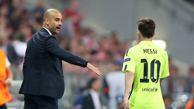 Guardiola y Messi