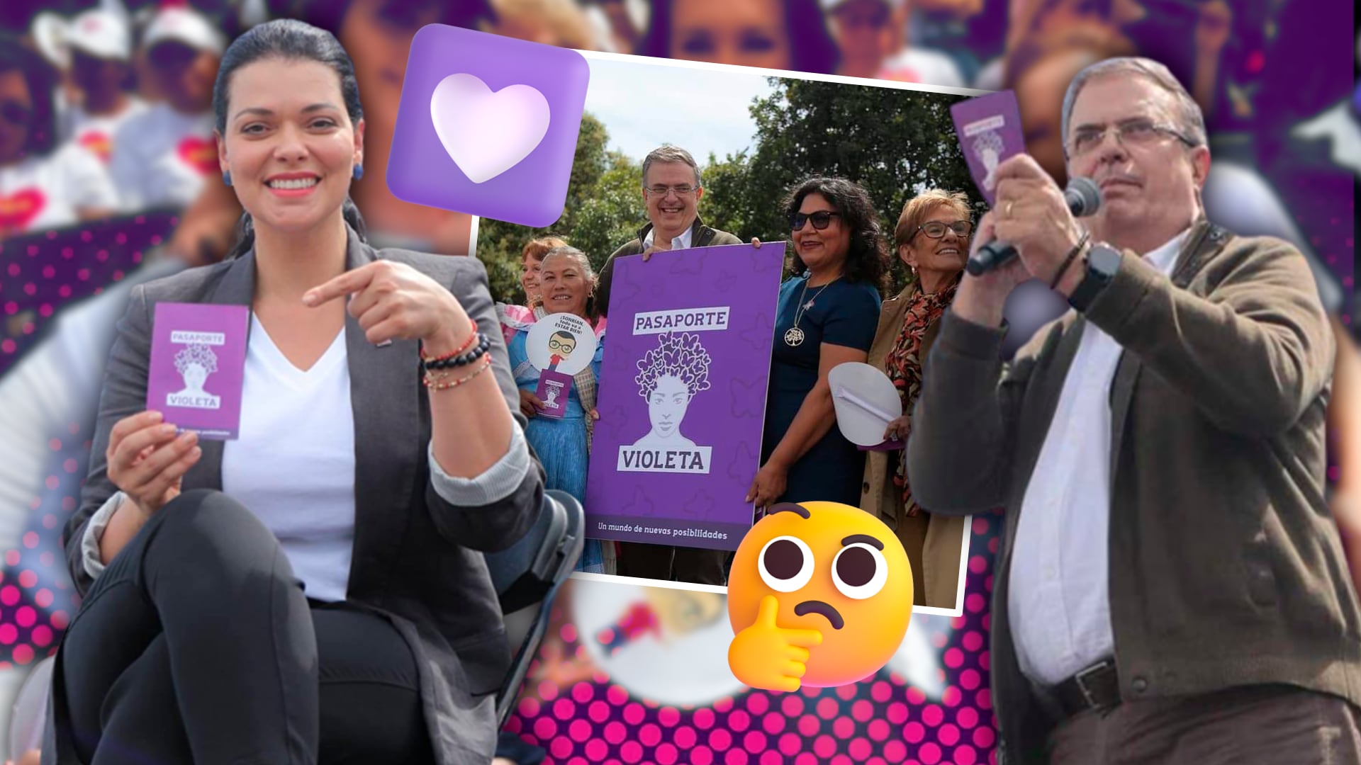 Marcelo Ebrard presentó su "pasaporte violeta"