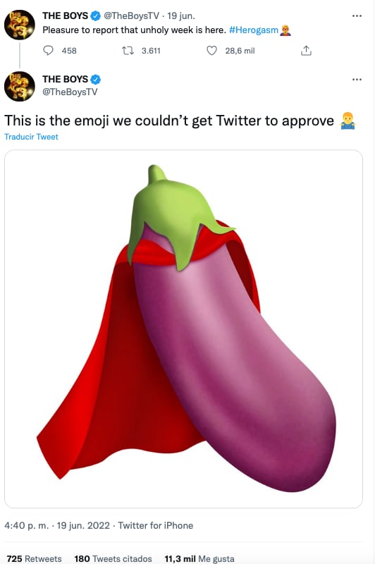 Emoji de 'The Boys' que Twitter censuró