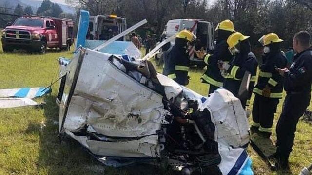 Caída de avioneta en Valle de Bravo
