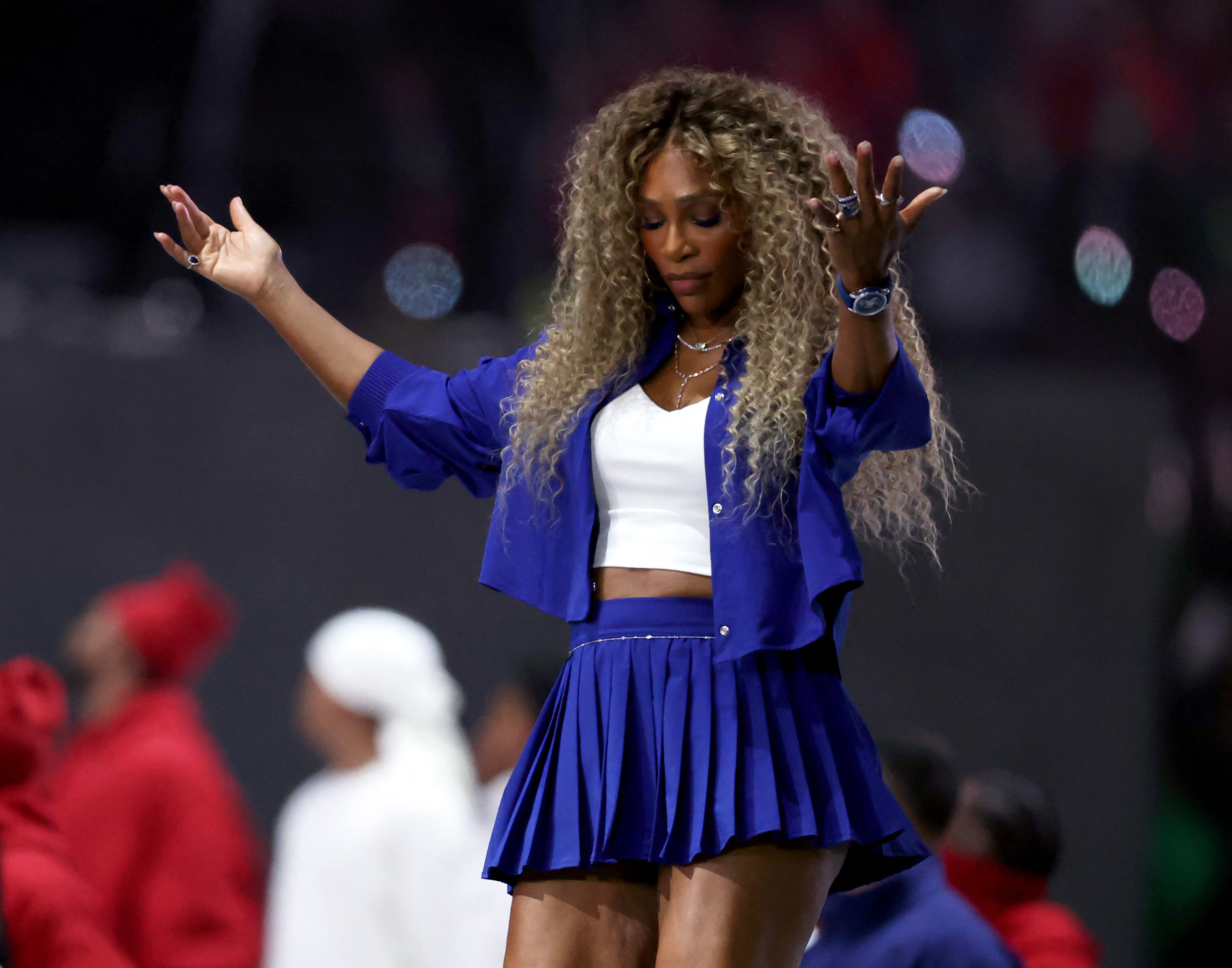 Serena Williams en el medio tiempo del Super Bowl 2025